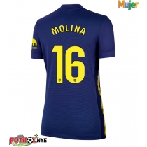 Camiseta Atletico Madrid Nahuel Molina #16 Visitante Equipación para mujer 2025-26 manga corta